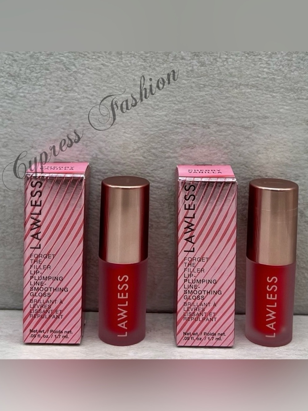 ☄️Two Lawless Forget the Filler Lip Plumper Glosses in Cherry Vanilla